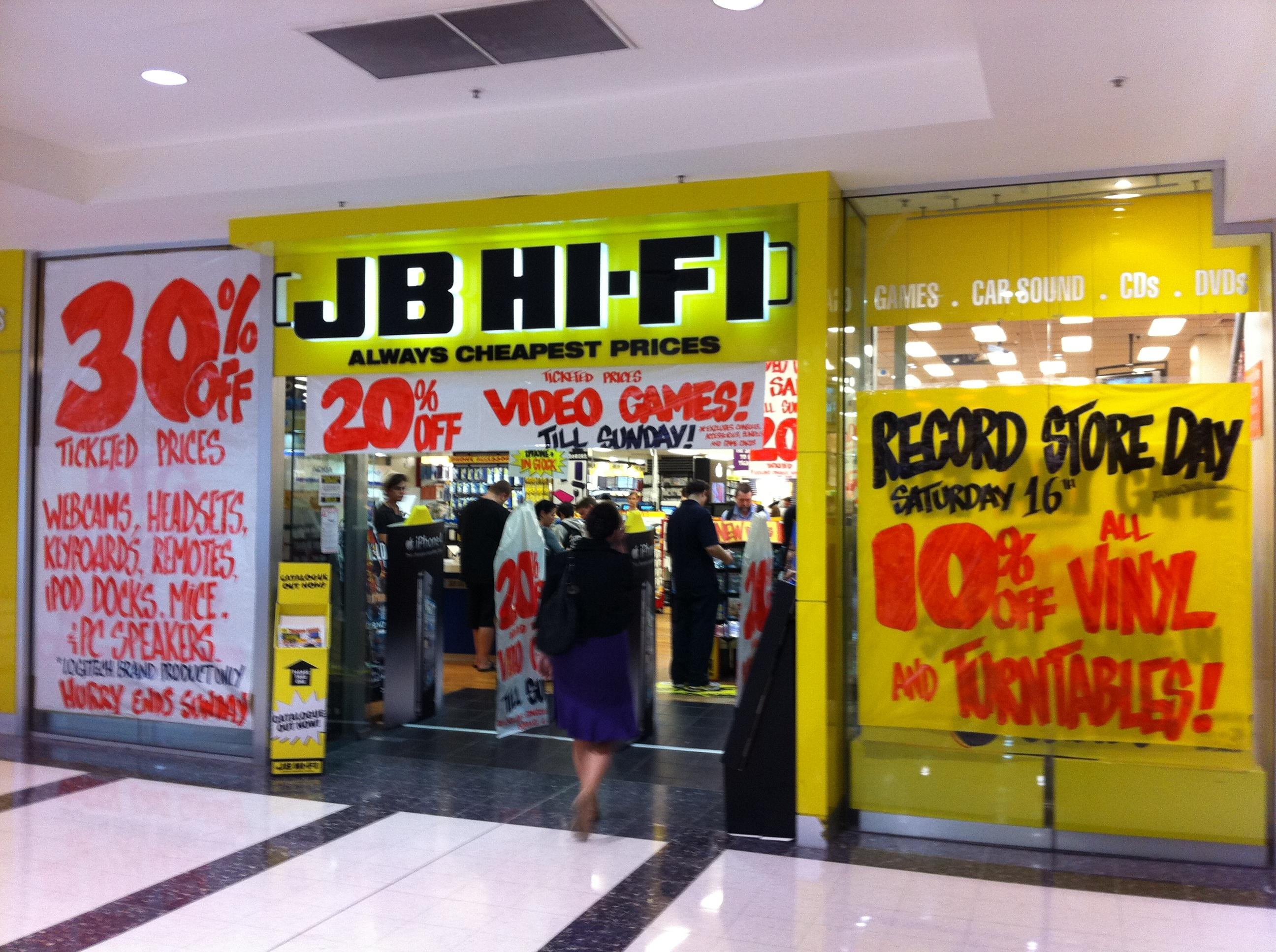 JB Hi-Fi Storefront