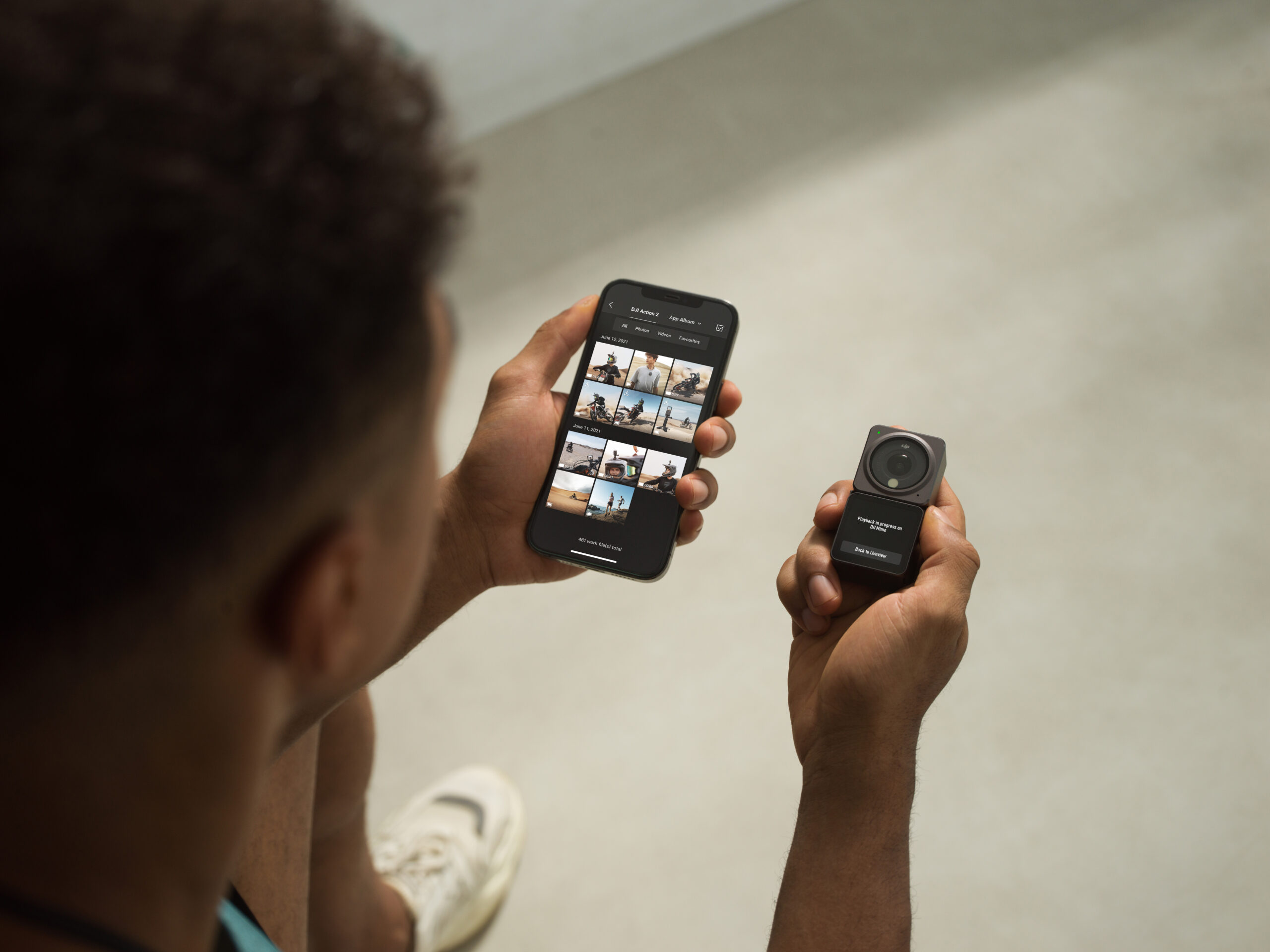 DJI Action 2 Gym 07 scaled DJI Takes It Up To Go Pro, With New Magnetic Camera System